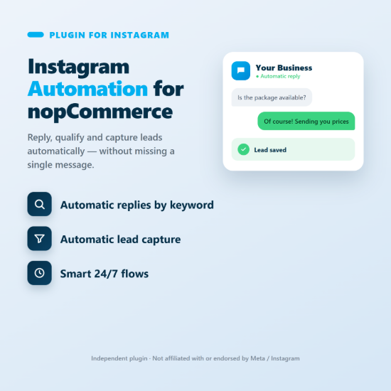 Picture of Instagram Automation for nopCommerce