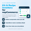 Inventario por receta y kits (BOM) para nopCommerce